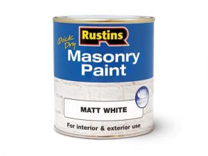 Rustins Masonry Paint Matt White 500ml