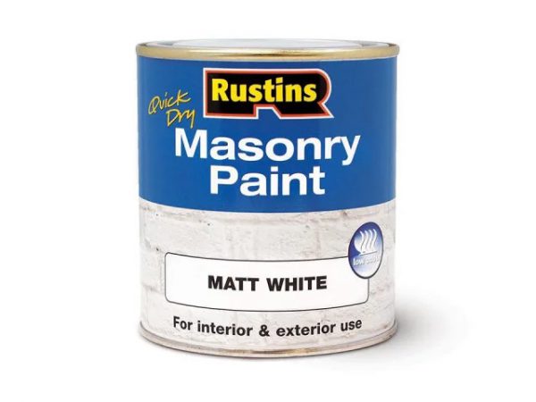 Rustins Masonry Paint White 250ml
