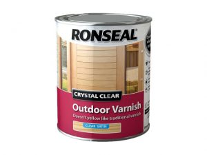 Ronseal Outdoor Varnish Satin Clear 750ml