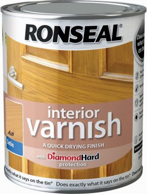 Ronseal Interior Varnish Satin Ash 250ml
