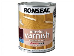 Ronseal Interior Varnish Satin Deep Mahogany 250ml