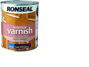 Ronseal Interior Varnish Satin Deep Mahogany 750ml