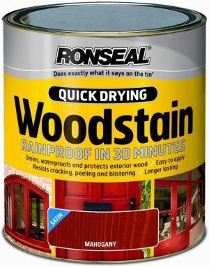 Ronseal Woodstain Quick Dry Satin Mahogany 250ml