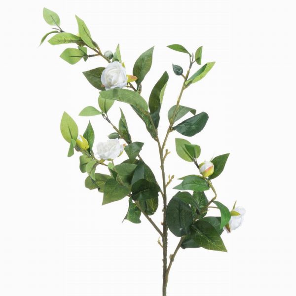 Artificial Flowers Cream Gardenia Stem
