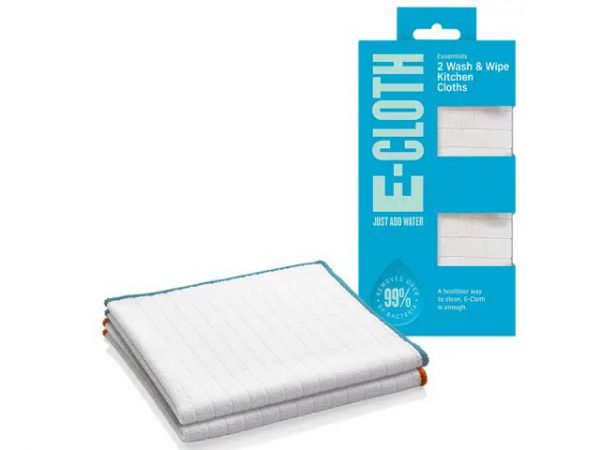 E-Cloth Wash & Wipe Kitchen Cloths x 2