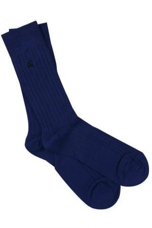 Swole Panda Socks Royal Blue Ribbed Ladies 4-7