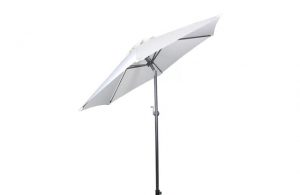 Aluminium Parasol + Crank & Tilt Ivory 2.25m