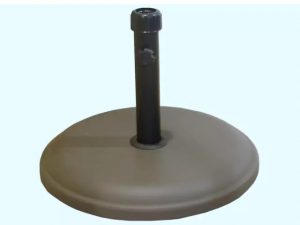 Parasol Base Round Leather Polycrete Black 16kg