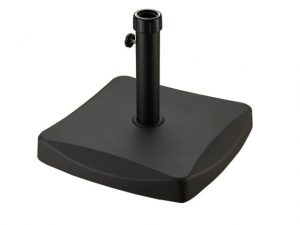 Parasol Base Round Leather Polycrete Black 25kg