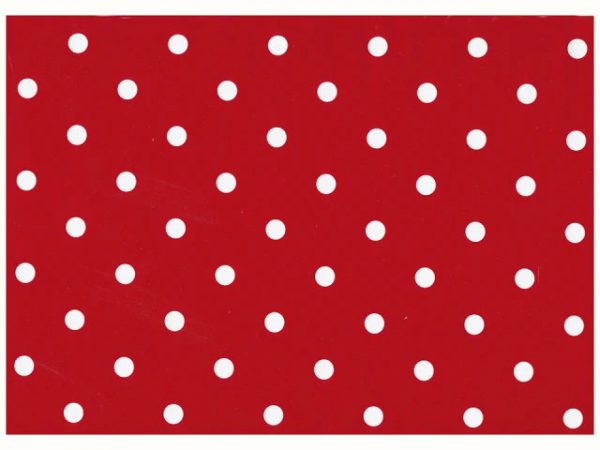 Fablon Red Polka Dot- 45cm x 2m