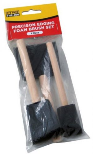 Foam Paint Brush Set 3  Piece