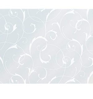 Fablon Window Cling Scroll Flower- 67.5cm x 1.5m