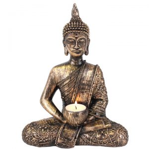 SITTING THAI BUDDHA TEALIGHT HOLDER
