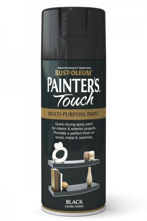 Spray Paint Black Gloss 400ml