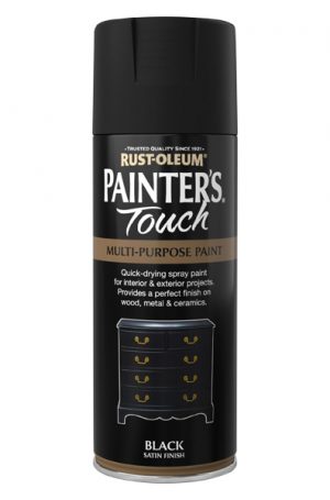 Spray Paint Black Satin 400ml