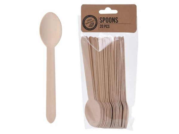 Bamboo Spoons x 20