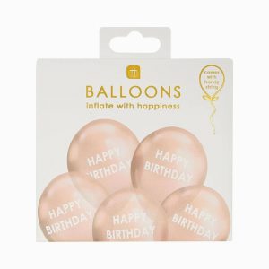 Talking Tables Rose Gold Happy Birthday Balloons