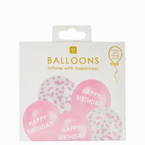Talking Tables Pink Happy Birthday Confetti Balloons