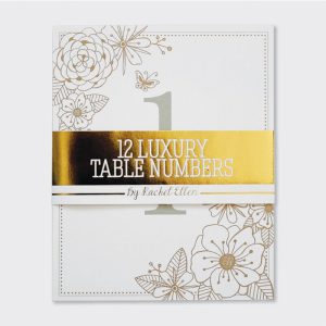 Rachel Ellen Luxury Wedding Table Numbers x12