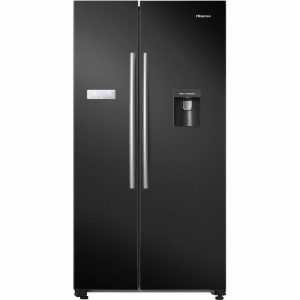 Hisense RS741N4WB11 American Style Fridge Freezer – Black