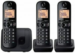 Cordless Phone Panasonic KXTGC213EB Trio DECT Call Blocking Blac