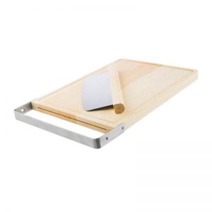 Bakehouse Ash Chopping Board & Rocker Cutter