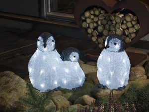 Konst Penguin Family Light Up
