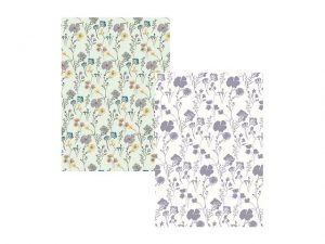 Tea Towels Pressed Flower x 2