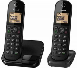 Panasonic KX-TGC412EB Cordless Phone – Twin Handsets