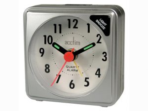 Actim Ingot Silver Alarm Clock