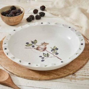 Wrendale Pie Dish Round Mouse 12 Inch