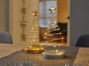 Spiralite Christmas Tree Silver 35cm x 12cm x 12cm