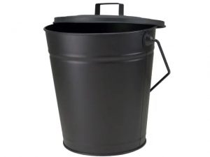 Manor Dudley Lidded Coal Bucket Black