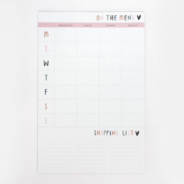 CarolineGardner Scattered Hearts Weekly Meal Planner