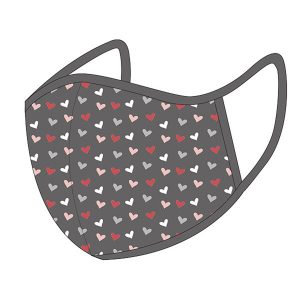 The Art File Face Mask Hearts Size M