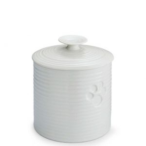 Sophie Conran for Portmeirion White 6.5 Inch Pet Treat Jar