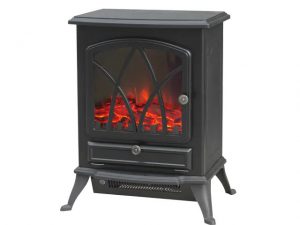 Warmlite Stirling Electric Stove 2kW Black