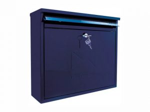 Sterling Elegance Rectangular Postbox Midnight Blue Large