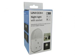 Unicom Plug Through Night Light White