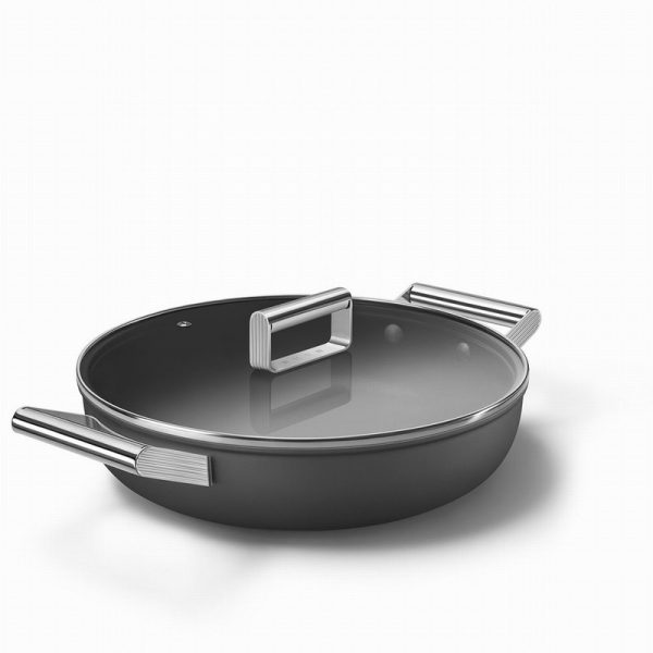 SMEG 28CM Skillett Black CKFD2811BLM - Image 2