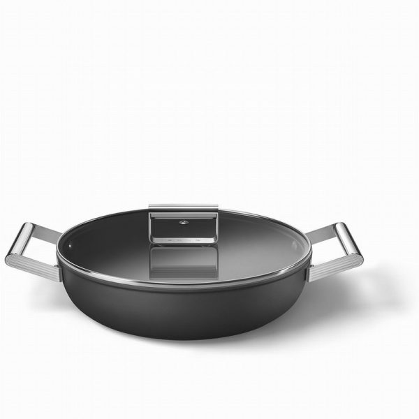SMEG 28CM Skillett Black CKFD2811BLM - Image 4