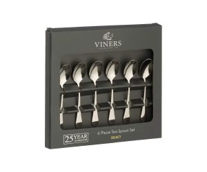 Viners Select 18/0 6 Pce Teaspoons Giftbox