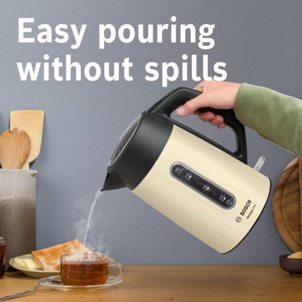 Bosch TWK4P437GB 1.7 Litre, Traditional Kettle - Cream - Image 2
