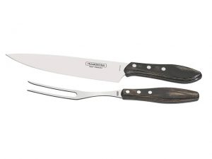 Tramontina Carving Set Wood Handle 2 Piece