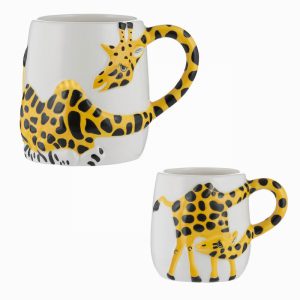 Price&Kensington Mugs Giraffe Set Of Two