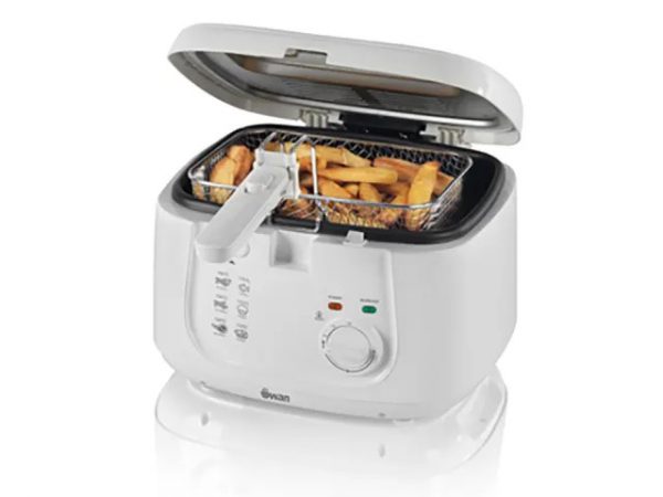 Swan Deep Fryer Square White 2.5L