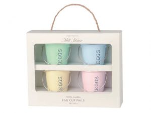 Eddington Egg Cup Buckets Pastel Shades x 4