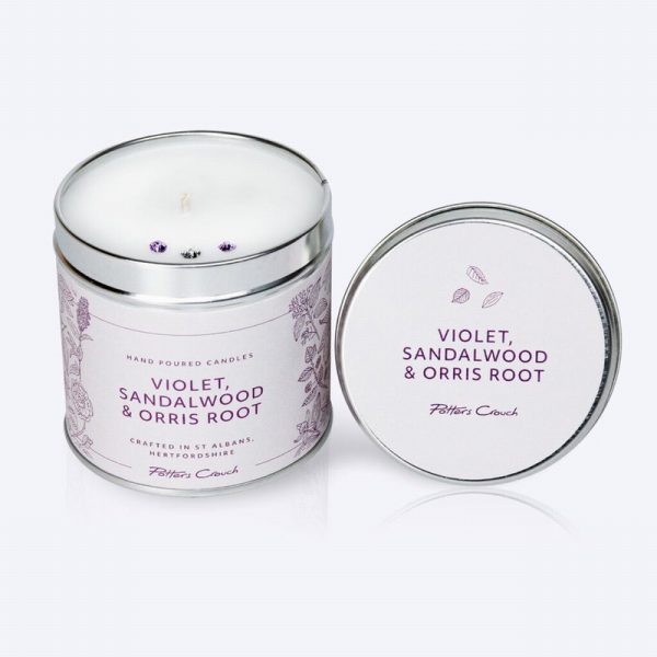 Potters Crouch Wellness Candle Violet, Sandlewood & Orris 250g