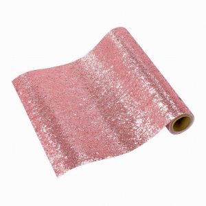 Table Runner Pink Glitter