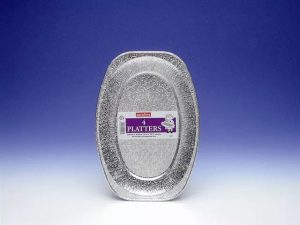 Caroline Foil Platter 14in x 4